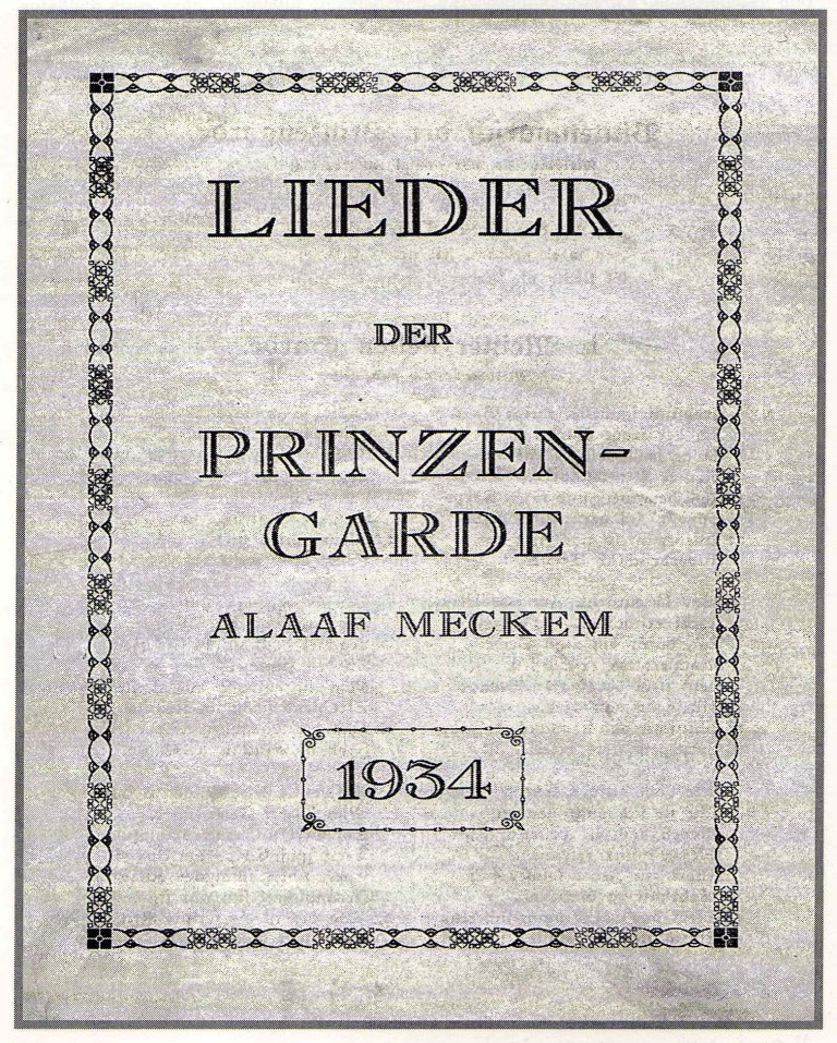 Liederheft der PGM 1934